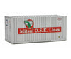 Walthers Scenemaster 8014 20’ Corrugated Container With Flat Panel - Assembled -- Mitsui Osk
