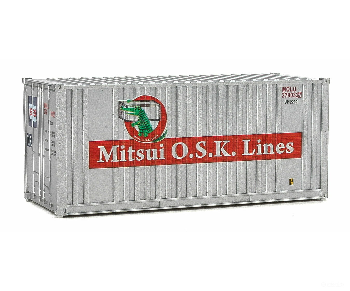 Walthers Scenemaster 8014 20’ Corrugated Container With Flat Panel - Assembled -- Mitsui Osk