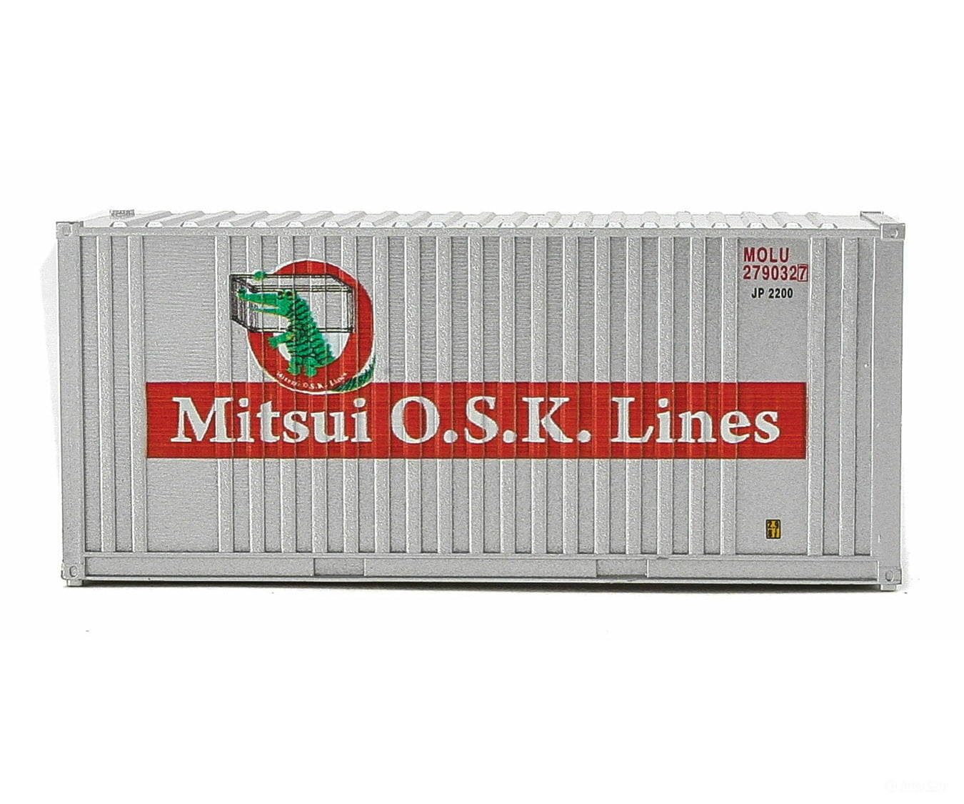 Walthers Scenemaster 8014 20’ Corrugated Container With Flat Panel - Assembled -- Mitsui Osk