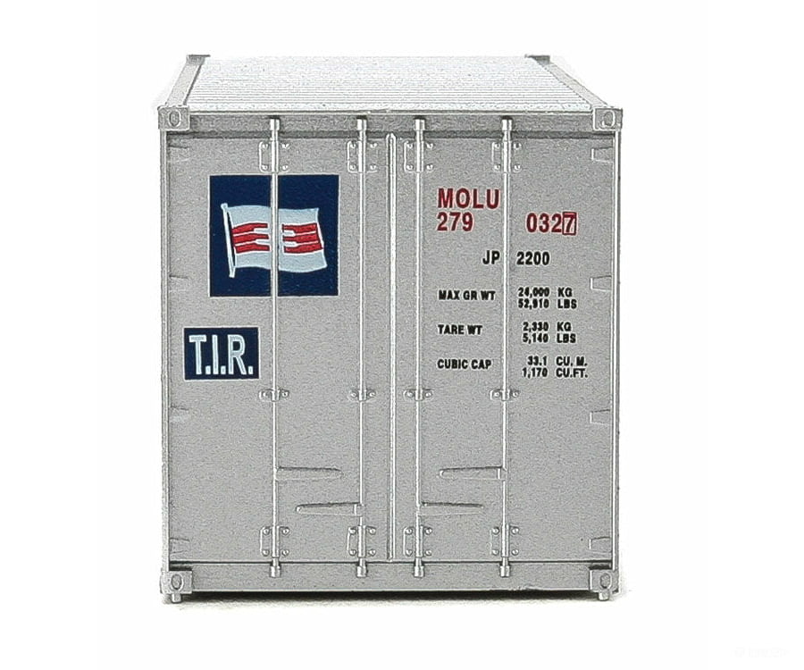 Walthers Scenemaster 8014 20’ Corrugated Container With Flat Panel - Assembled -- Mitsui Osk
