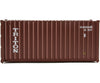 Walthers Scenemaster 8053 20’ Corrugated Container - Assembled -- Triton (Brown White) Freight