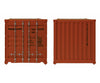 Walthers Scenemaster 8055 20’ Corrugated Container - Assembled -- Hapag-Lloyd (Orange Blue)