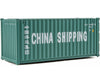 Walthers Scenemaster 8056 20’ Corrugated Container - Assembled -- China Shipping (Green White;