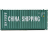 Walthers Scenemaster 8056 20’ Corrugated Container - Assembled -- China Shipping (Green White;