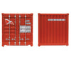 Walthers Scenemaster 8058 20’ Corrugated Container - Assembled -- Hamburg Sud Freight Loads &