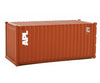 Walthers Scenemaster 8061 20’ Corrugated Container - Assembled -- American President Lines (Brown
