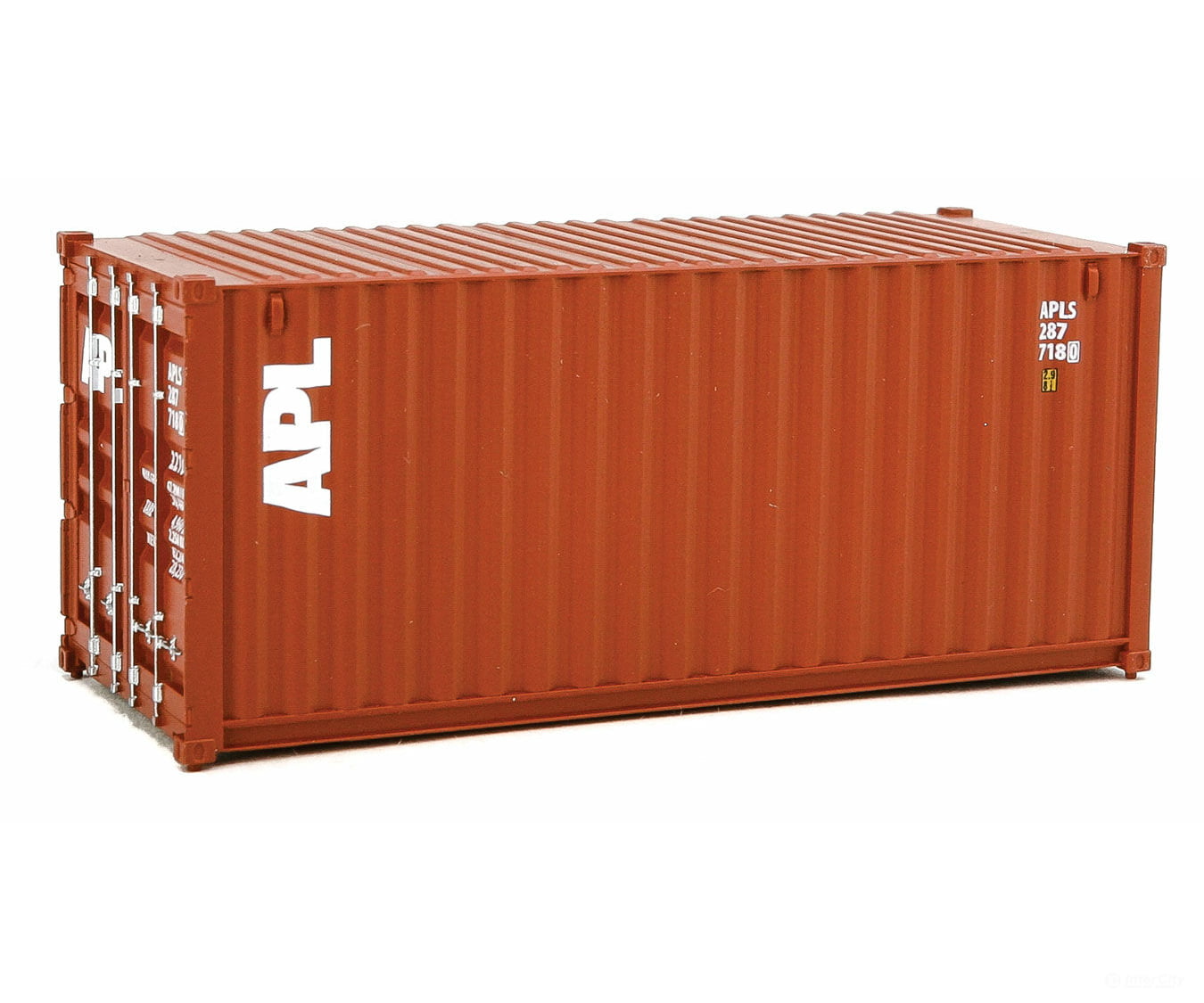 Walthers Scenemaster 8061 20’ Corrugated Container - Assembled -- American President Lines (Brown