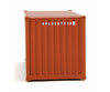 Walthers Scenemaster 8061 20’ Corrugated Container - Assembled -- American President Lines (Brown
