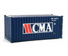 Walthers Scenemaster 8062 20’ Corrugated Container - Assembled -- Cma (Blue White Red) Freight