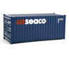 Walthers Scenemaster 8064 20’ Corrugated Container - Assembled -- Ge Seaco (Blue White Red)