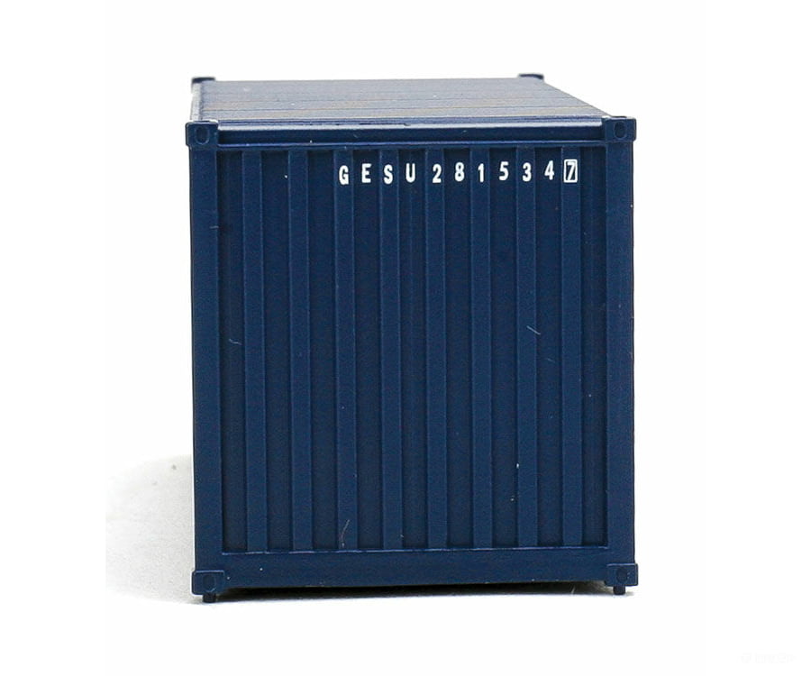 Walthers Scenemaster 8064 20’ Corrugated Container - Assembled -- Ge Seaco (Blue White Red)