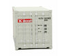 Walthers Scenemaster 8065 20’ Corrugated Container - Assembled -- K-Line (Gray Red White) Freight