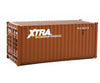 Walthers Scenemaster 8067 20’ Corrugated Container - Assembled -- Xtra Leasing (Brown White)