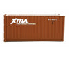 Walthers Scenemaster 8067 20’ Corrugated Container - Assembled -- Xtra Leasing (Brown White)