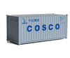 Walthers Scenemaster 8071 20’ Corrugated Container - Assembled -- China Ocean Shipping Company