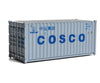 Walthers Scenemaster 8071 20’ Corrugated Container - Assembled -- China Ocean Shipping Company