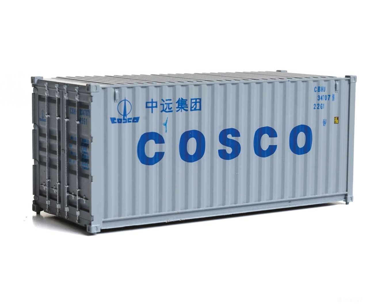 Walthers Scenemaster 8071 20’ Corrugated Container - Assembled -- China Ocean Shipping Company