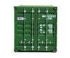 Walthers Scenemaster 8076 20’ Corrugated Container - Assembled -- Uasc (Green White Red) Freight