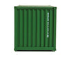 Walthers Scenemaster 8076 20’ Corrugated Container - Assembled -- Uasc (Green White Red) Freight
