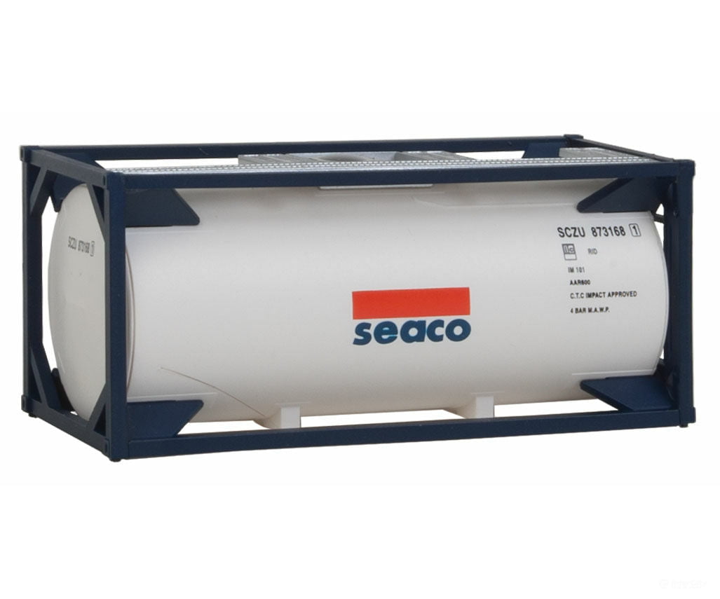 Walthers Scenemaster 8101 20’ Tank Container - Kit -- Seaco Freight Loads & Containers