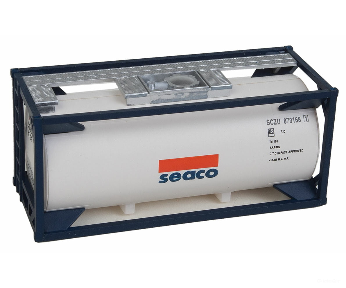 Walthers Scenemaster 8101 20’ Tank Container - Kit -- Seaco Freight Loads & Containers