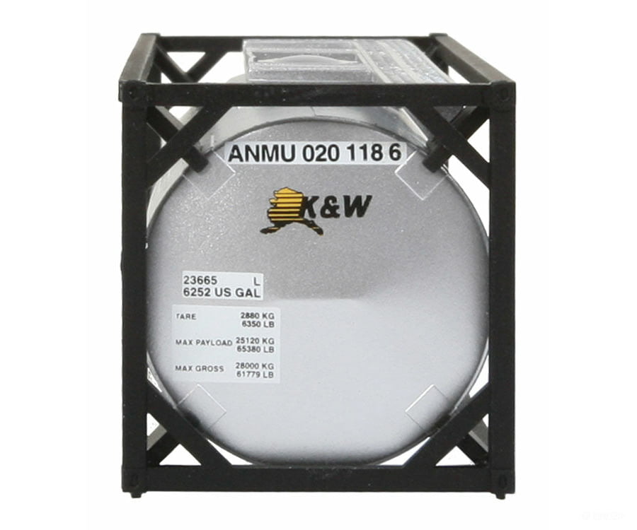 Walthers Scenemaster 8102 20’ Tank Container - Kit -- K&W Alaska Freight Loads & Containers