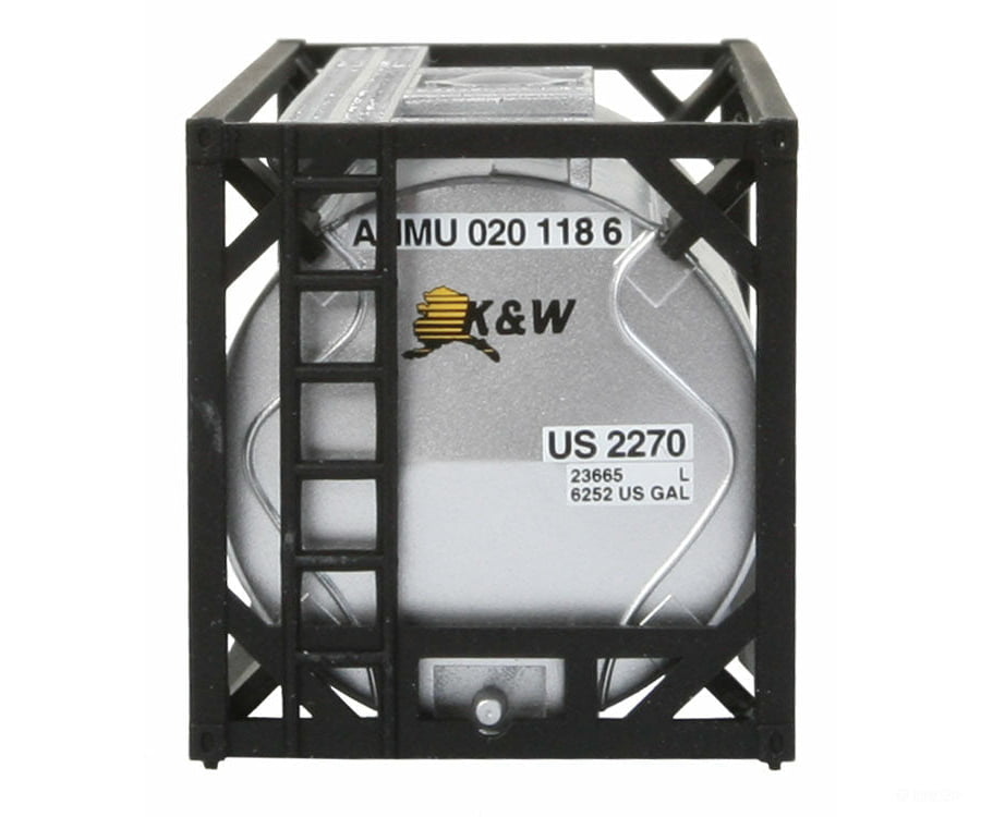 Walthers Scenemaster 8102 20’ Tank Container - Kit -- K&W Alaska Freight Loads & Containers