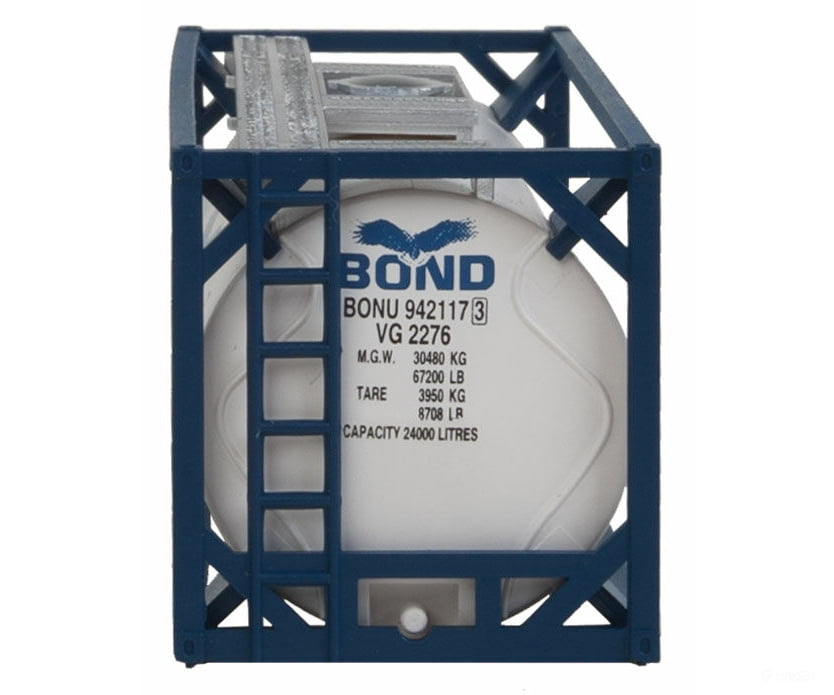 Walthers Scenemaster 8103 20’ Tank Container - Kit -- Bond Freight Loads & Containers
