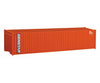 Walthers Scenemaster 8152 40’ Corrugated Container - Assembled -- Genstar (Orange Blue White)