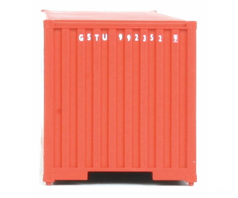 Walthers Scenemaster 8152 40’ Corrugated Container - Assembled -- Genstar (Orange Blue White)