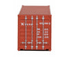 Walthers Scenemaster 8153 40’ Corrugated Container - Assembled -- K-Line (Red White) Freight