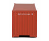 Walthers Scenemaster 8153 40’ Corrugated Container - Assembled -- K-Line (Red White) Freight
