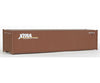 Walthers Scenemaster 8154 40’ Corrugated Container - Assembled -- Xtra (Brown White) Freight