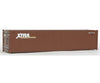 Walthers Scenemaster 8154 40’ Corrugated Container - Assembled -- Xtra (Brown White) Freight