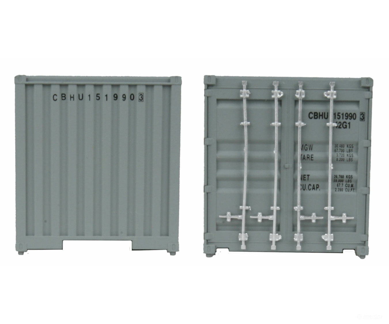 Walthers Scenemaster 8155 40’ Corrugated Container - Assembled -- China Ocean Shipping Co.