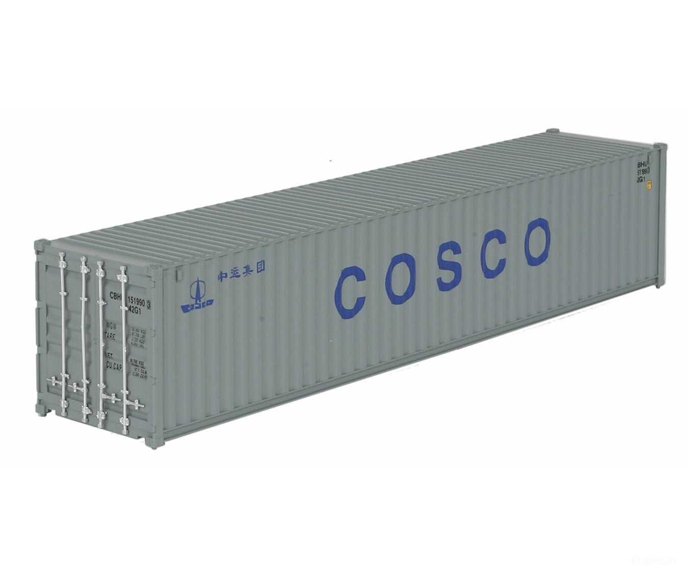 Walthers Scenemaster 8155 40’ Corrugated Container - Assembled -- China Ocean Shipping Co.