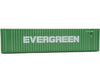 Walthers Scenemaster 8202 40’ Hi Cube Corrugated Container W/Flat Roof - Assembled - - Evergreen