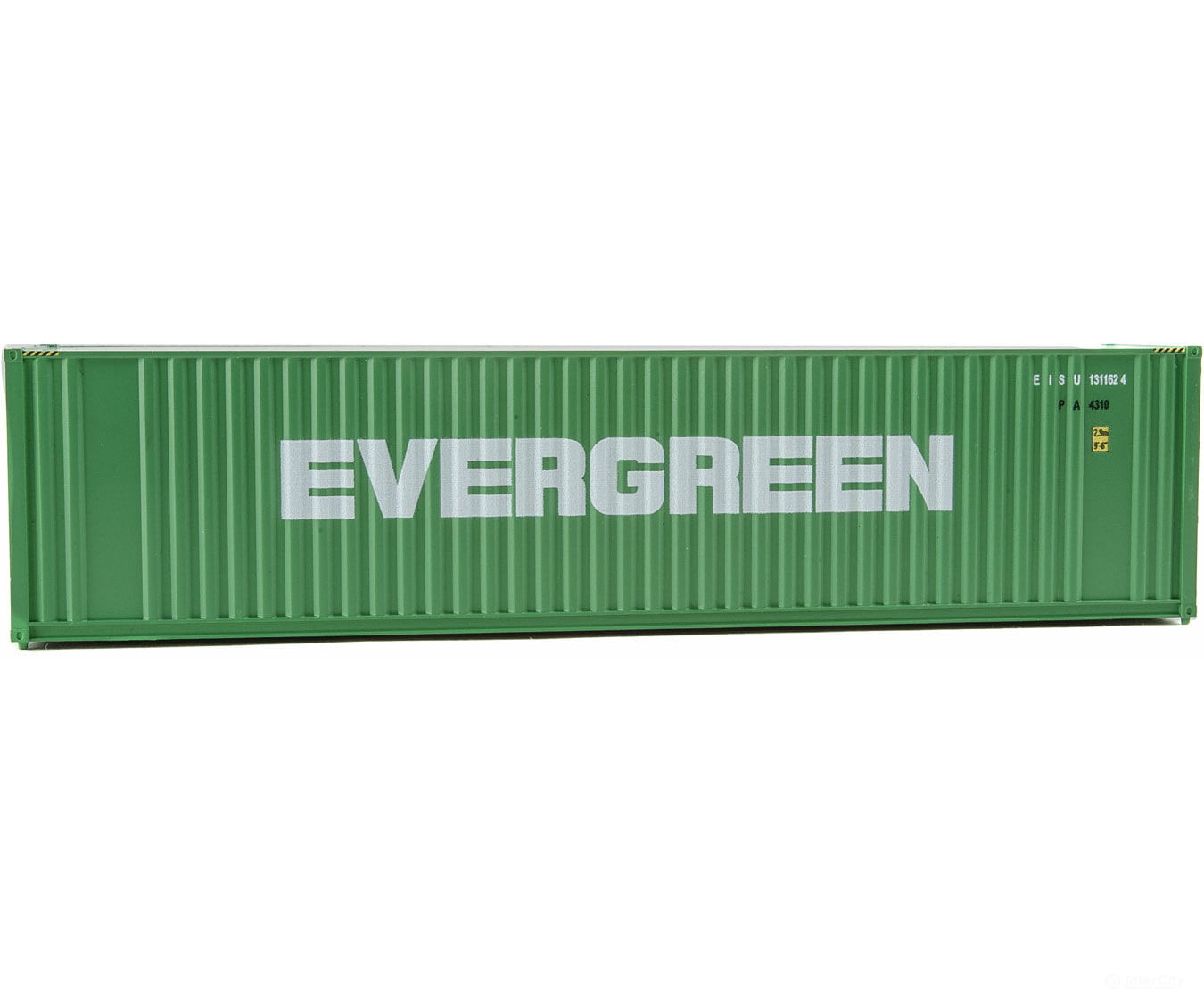 Walthers Scenemaster 8202 40’ Hi Cube Corrugated Container W/Flat Roof - Assembled - - Evergreen