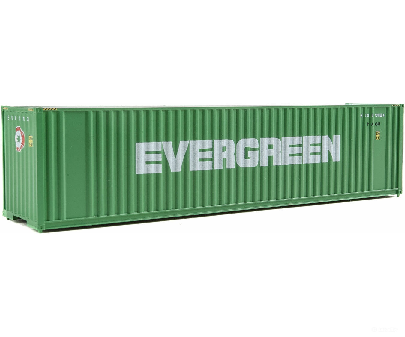 Walthers Scenemaster 8202 40’ Hi Cube Corrugated Container W/Flat Roof - Assembled - - Evergreen