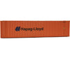 Walthers Scenemaster 8204 40’ Hi Cube Corrugated Container W/Flat Roof - Assembled -- Hapag-Lloyd