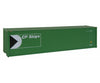Walthers Scenemaster 8206 40’ Hi Cube Corrugated Container W/Flat Roof - Assembled -- Cp Ships