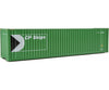 Walthers Scenemaster 8206 40’ Hi Cube Corrugated Container W/Flat Roof - Assembled -- Cp Ships