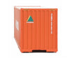 Walthers Scenemaster 8207 40’ Hi Cube Corrugated Container W/Flat Roof - Assembled -- Hyundai
