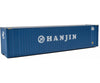 Walthers Scenemaster 8208 40’ Hi Cube Corrugated Container W/Flat Roof - Assembled -- Hanjin