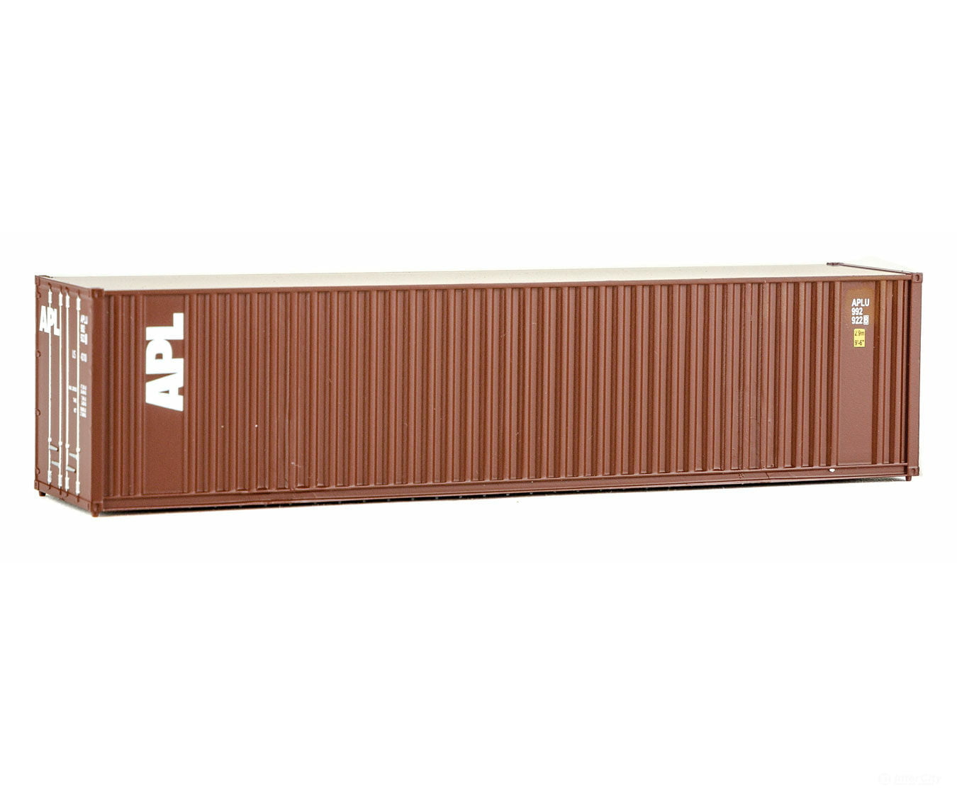 Walthers Scenemaster 8213 40’ Hi-Cube Corrugated Container W/Flat Roof - Assembled -- American