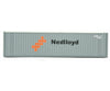 Walthers Scenemaster 8219 40’ Hi-Cube Corrugated Container W/Flat Roof - Assembled -- Nedlloyd