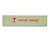 Walthers Scenemaster 8221 40’ Hi-Cube Corrugated Container W/Flat Roof - Assembled -- Yang Ming
