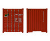 Walthers Scenemaster 8253 40 Hi Cube Corrugated Side Container - Assembled -- Hyundai (Orange White