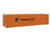 Walthers Scenemaster 8254 40’ Hi Cube Corrugated Side Container - Assembled -- Hapag-Lloyd
