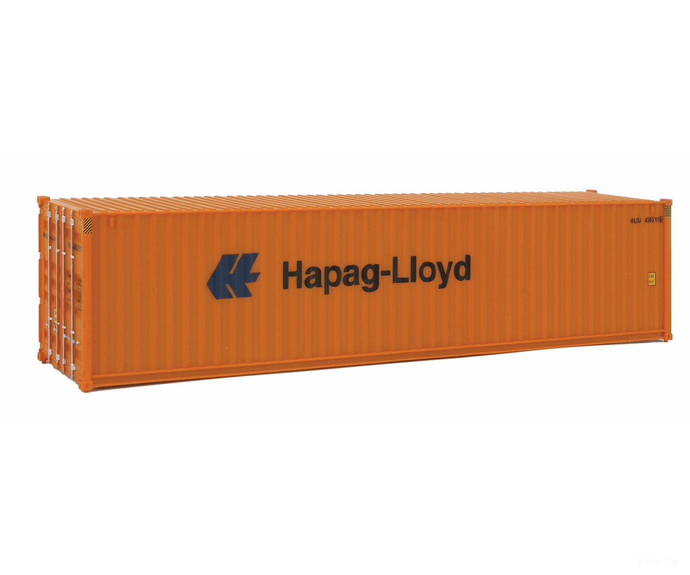 Walthers Scenemaster 8254 40’ Hi Cube Corrugated Side Container - Assembled -- Hapag-Lloyd
